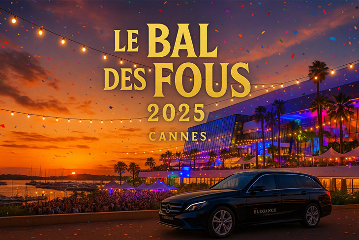 Bal des Fous 2025 - Cannes avec ELEGANCE DRIVER
